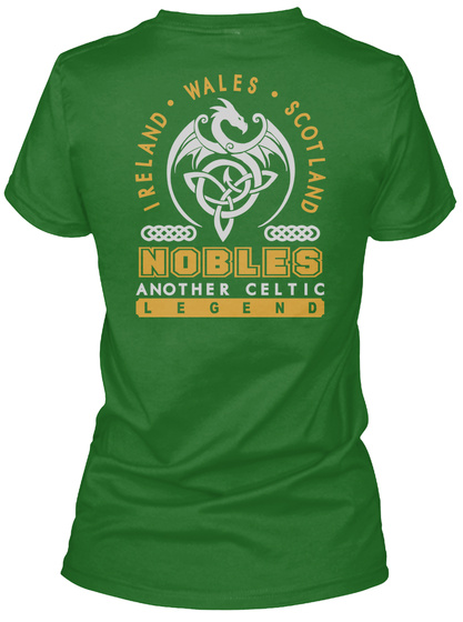 Nobles Another Celtic Thing Shirts Irish Green T-Shirt Back