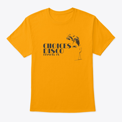 Choices Disco Gold T-Shirt Front