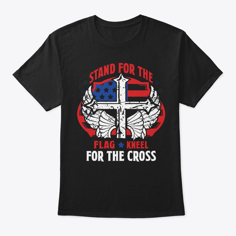 Stand For The Cross Black T-Shirt Front