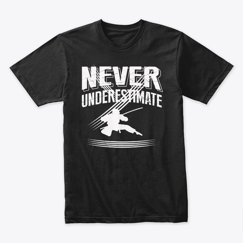 Ninja  Catholic Never Underestimate 2019 Black T-Shirt Front