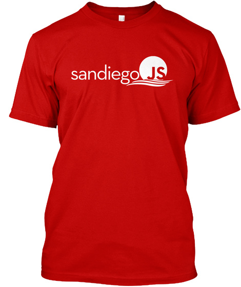 Sandiego Js Classic Red T-Shirt Front