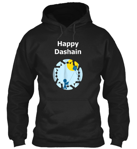Dashain Hindu Festival Of Lights T Shirt Black T-Shirt Front