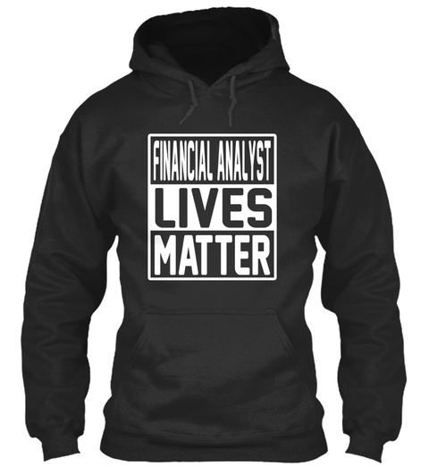 Financial Lives Matter Jet Black T-Shirt Front