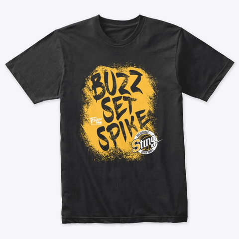 Sting Buzz Set Spike Vintage Black T-Shirt Front