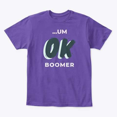 Kid Boomer Purple  T-Shirt Front