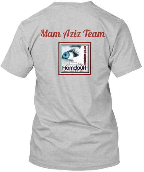 Mam Aziz Team Light Heather Grey  T-Shirt Back