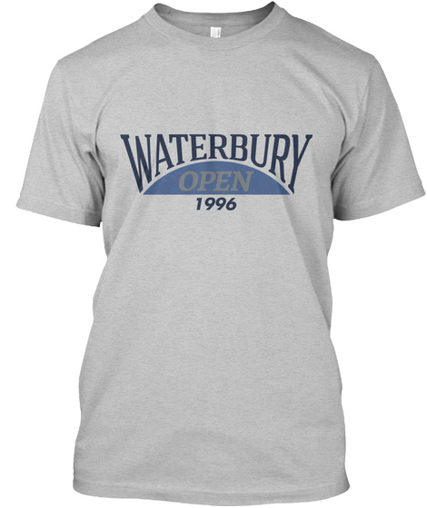 Waterbury Open 1996 Light Heather Grey  T-Shirt Front