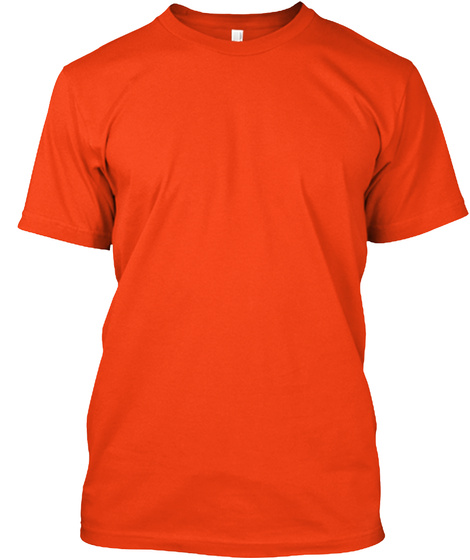 Burnout Prayer Deep Orange  T-Shirt Front