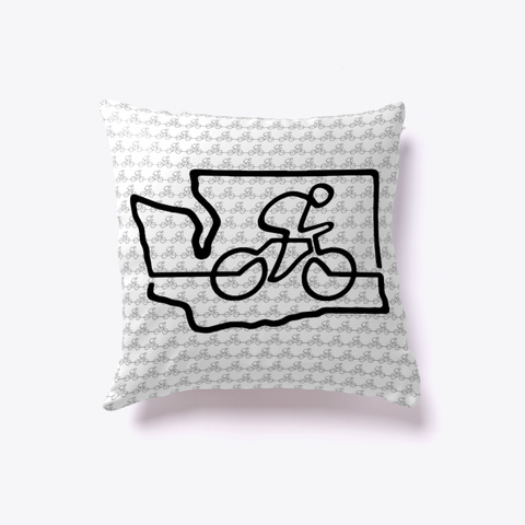 Cycle Washington Bicycle Pillow White Kaos Back