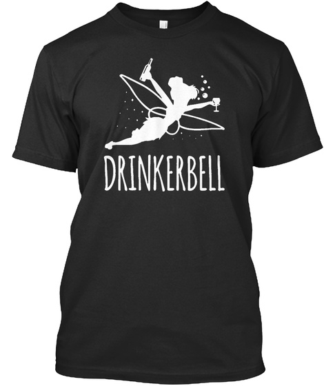 Drinkerbell Black T-Shirt Front