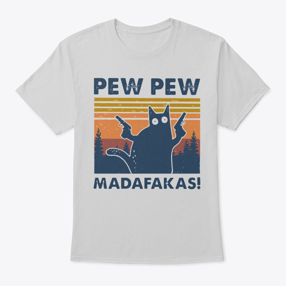 Pew Pew Madafakas Katze Vintage Shirtracer Tailliertes Tshirt für Damen und Frauen T-Shirt Statement