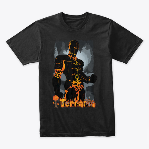 Molten Armor – Terraria Merchandise Black Camiseta Front
