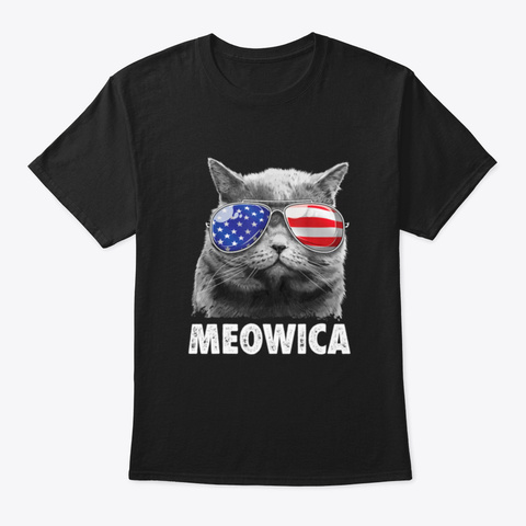 Meowica 4 Th Of July 2020 Lfbdw Black T-Shirt Front