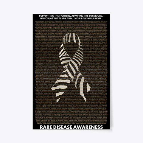 Rare Disease   1940 Names Poster(89441p) Black T-Shirt Front