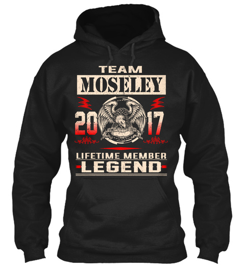 Team Moseley 2017 Black T-Shirt Front