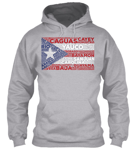 Caguas Cayey Yauco Bayamon San Juan Carolina Guayma Vega Baja Sport Grey T-Shirt Front