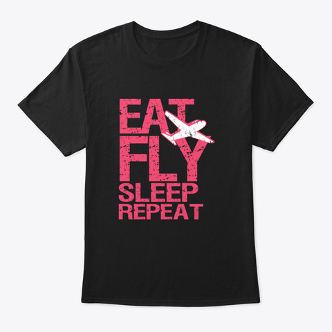 Awesome Pilot Gift Flying Airplane Aviat Black Camiseta Front