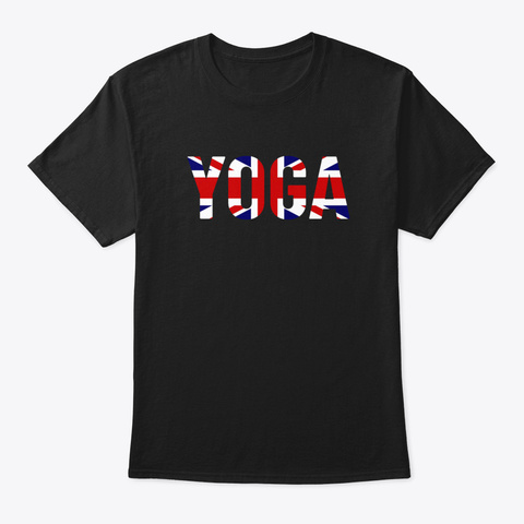 Yoga Uk Black T-Shirt Front