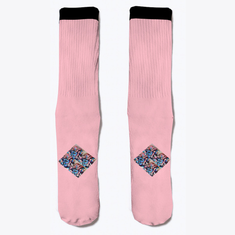 Bead Socks Pink Kaos Front