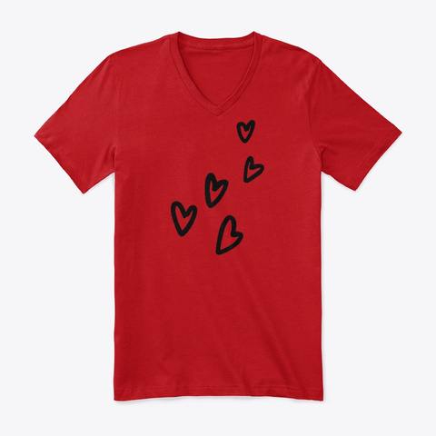FIVE LITTLE BALCK HEARTS Unisex Tshirt