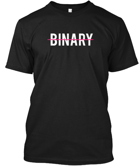 Binary Black T-Shirt Front
