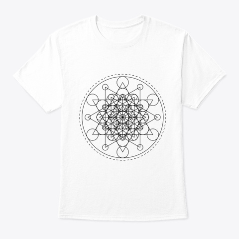 Sacred Geometry Super Star Black White T-Shirt Front