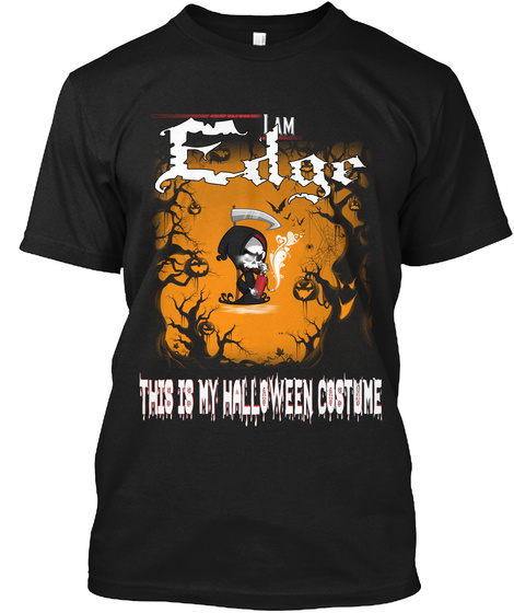 Edge Halloween Costume Black T-Shirt Front