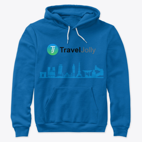 Travel Jolly Hoodies True Royal T-Shirt Front