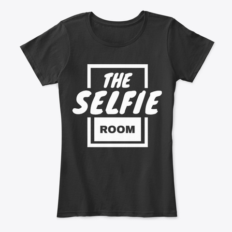 Selfie Room Merch Black T-Shirt Front