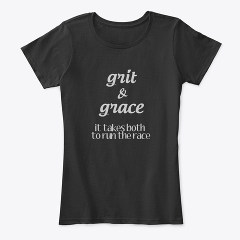 Grit And Grace Black T-Shirt Front