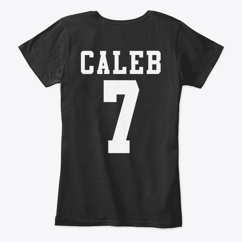 Caleb 7 Black T-Shirt Back