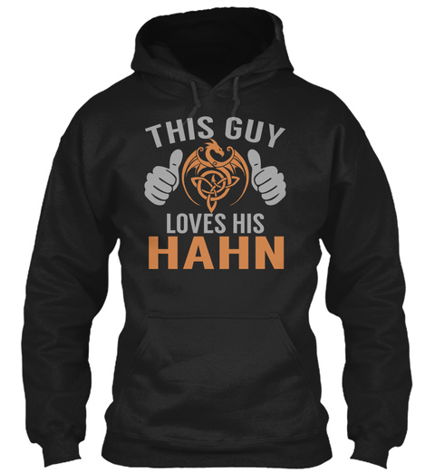 Hahn   Guy Name Shirts Black T-Shirt Front