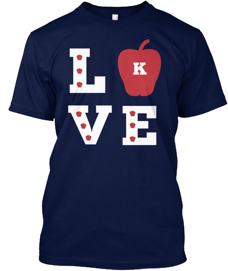Love K Navy T-Shirt Front