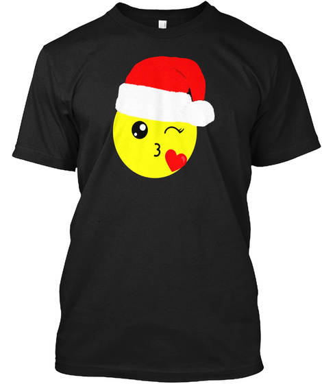 Christmas Kiss Emoji T-shirt Merry X-mas Shirt Emoji Costum