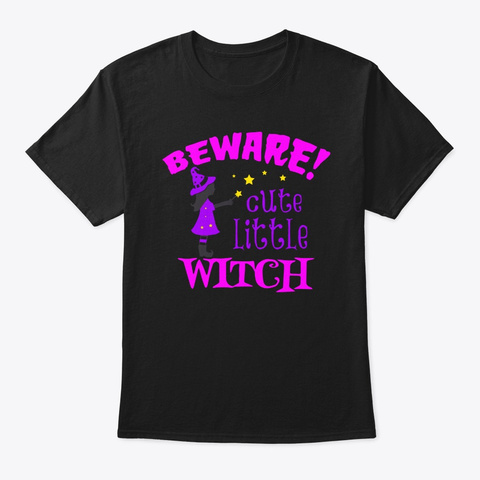 Beware Cute Little Witch With Magic Wand