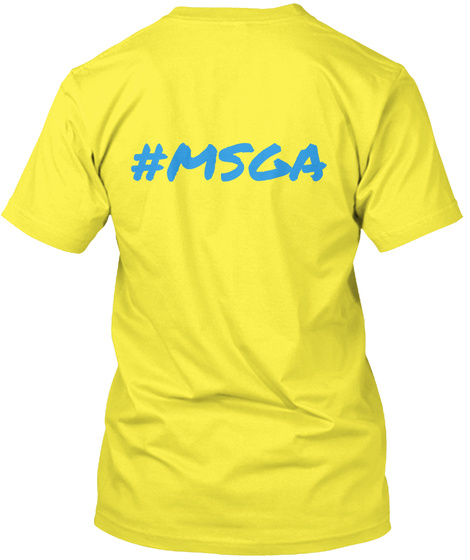 #Msga Yellow T-Shirt Back