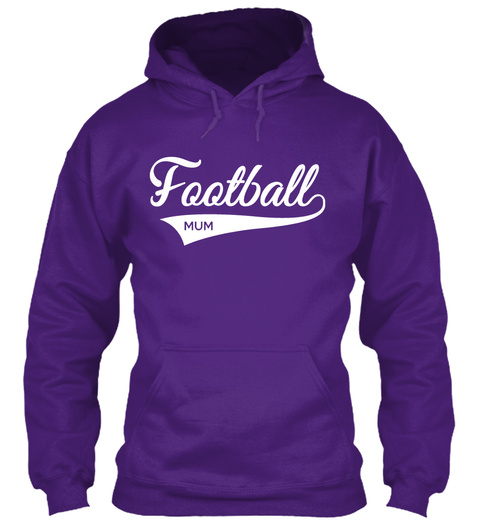 Football Mum Purple T-Shirt Front