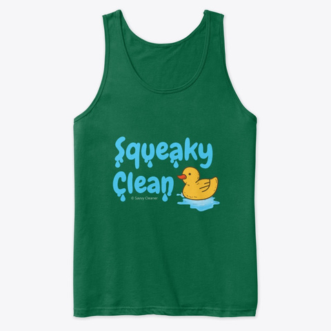Squeaky Clean Rubber Duckie Housekeeping Kelly T-Shirt Front