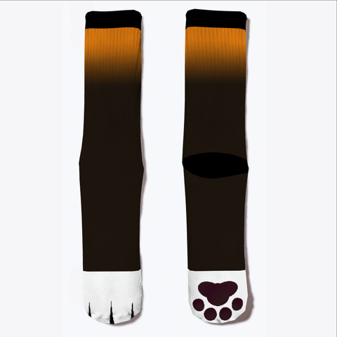 Fox Paw Pad Socks Standard T-Shirt Front