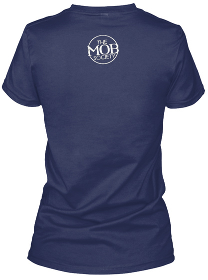 The Mob Society Navy T-Shirt Back