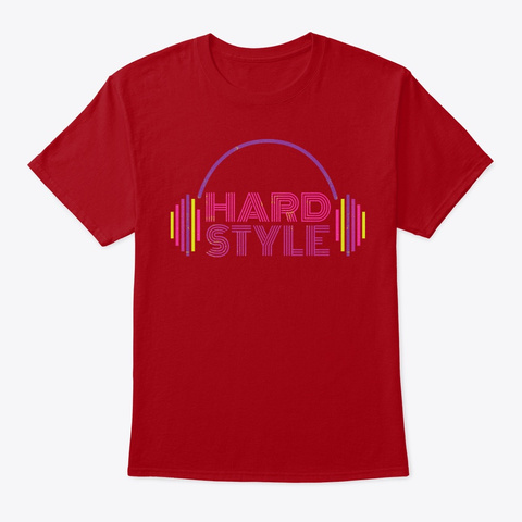 Hardstyle Equalizer | Electro Techno Deep Red T-Shirt Front