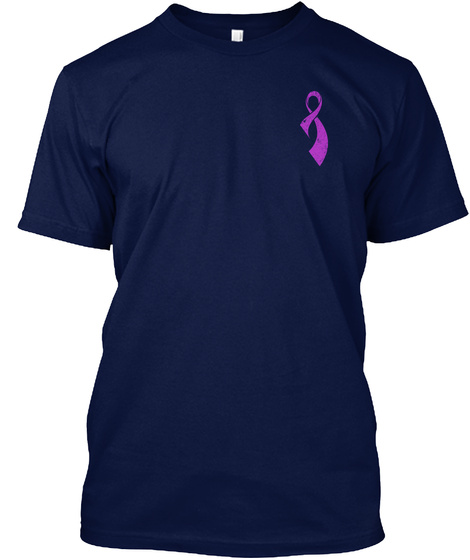 Epilepsy Awareness American Flag T Shirt Navy T-Shirt Front