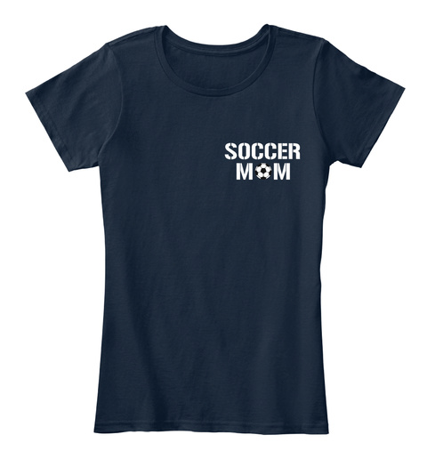 Soccer Mom New Navy T-Shirt Front