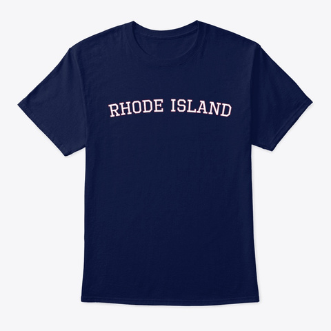Rhode Island Sports Team Supporter Navy T-Shirt Front