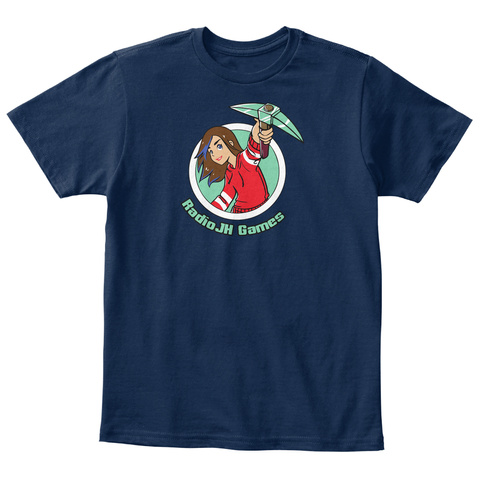 Radio Jh Games Navy T-Shirt Front
