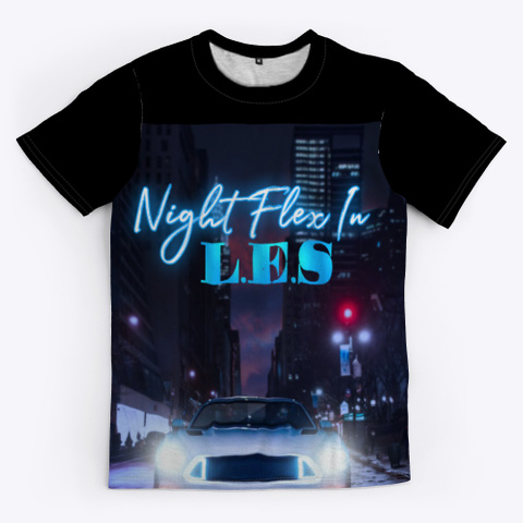 Night Flex In L.E.S Black T-Shirt Front