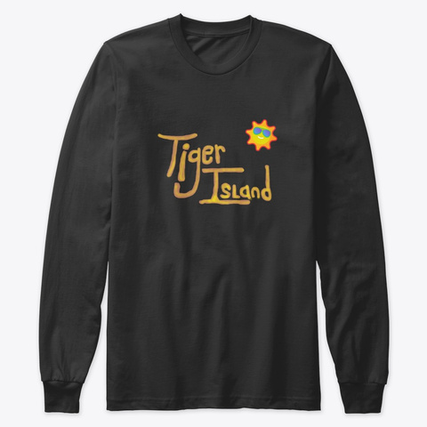 Tiger Fun ! Black T-Shirt Front