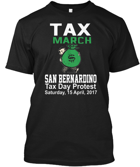San Bernardino Black T-Shirt Front