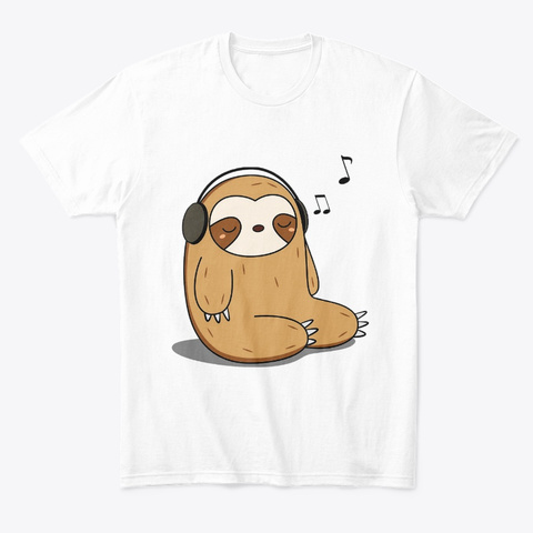 Sloth Music Sticker