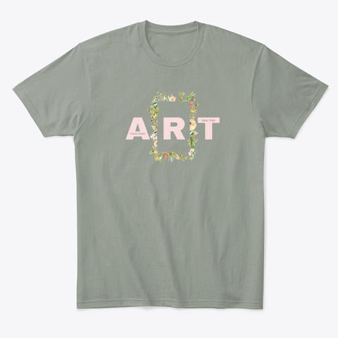 Art  Grey T-Shirt Front